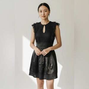 Bebe Black Lace Cocktail Dress XS